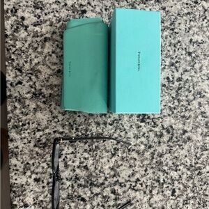 Tiffany & Co. Black Glasses with Turquoise Case